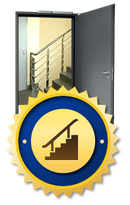 Противопожарная дверь на лестничную площадку