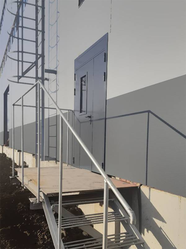 Дверь на входе в складское помещение (г. Долгопрудный)